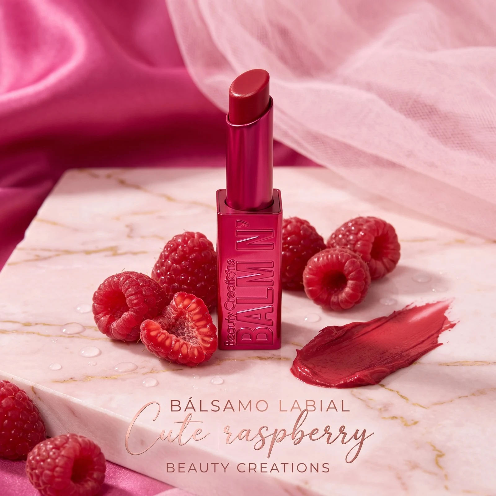BALSAMO LABIAL CUTE RASPBERRY BEAUTY CREATIONS